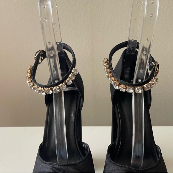 Platform Heels with Rhinestone Detail - Picture 3 of 11